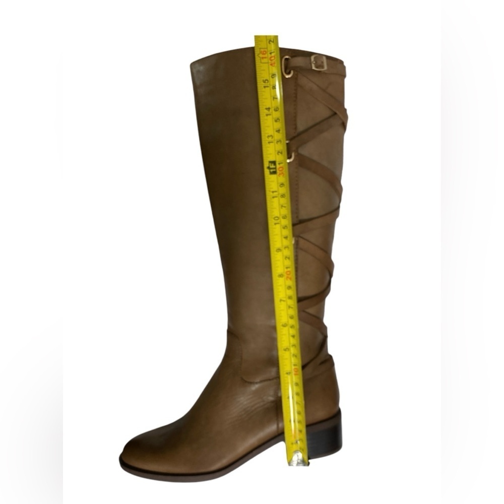 NWOB BCBGeneration "Janiss" Tall Tan Leather Riding Boot Size 6.5 / 36.5 - Picture 14 of 14